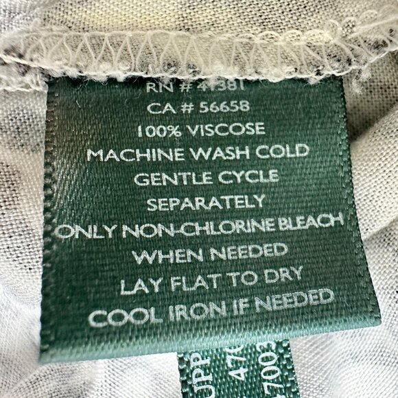 Lauren Ralph Lauren Pants Womens Size 18 Black White Geometric Viscose Relaxed - Picture 5 of 10